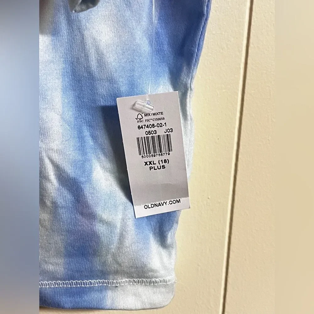 NWT youth girl tie dye crop top shirt Sz XXL (18)